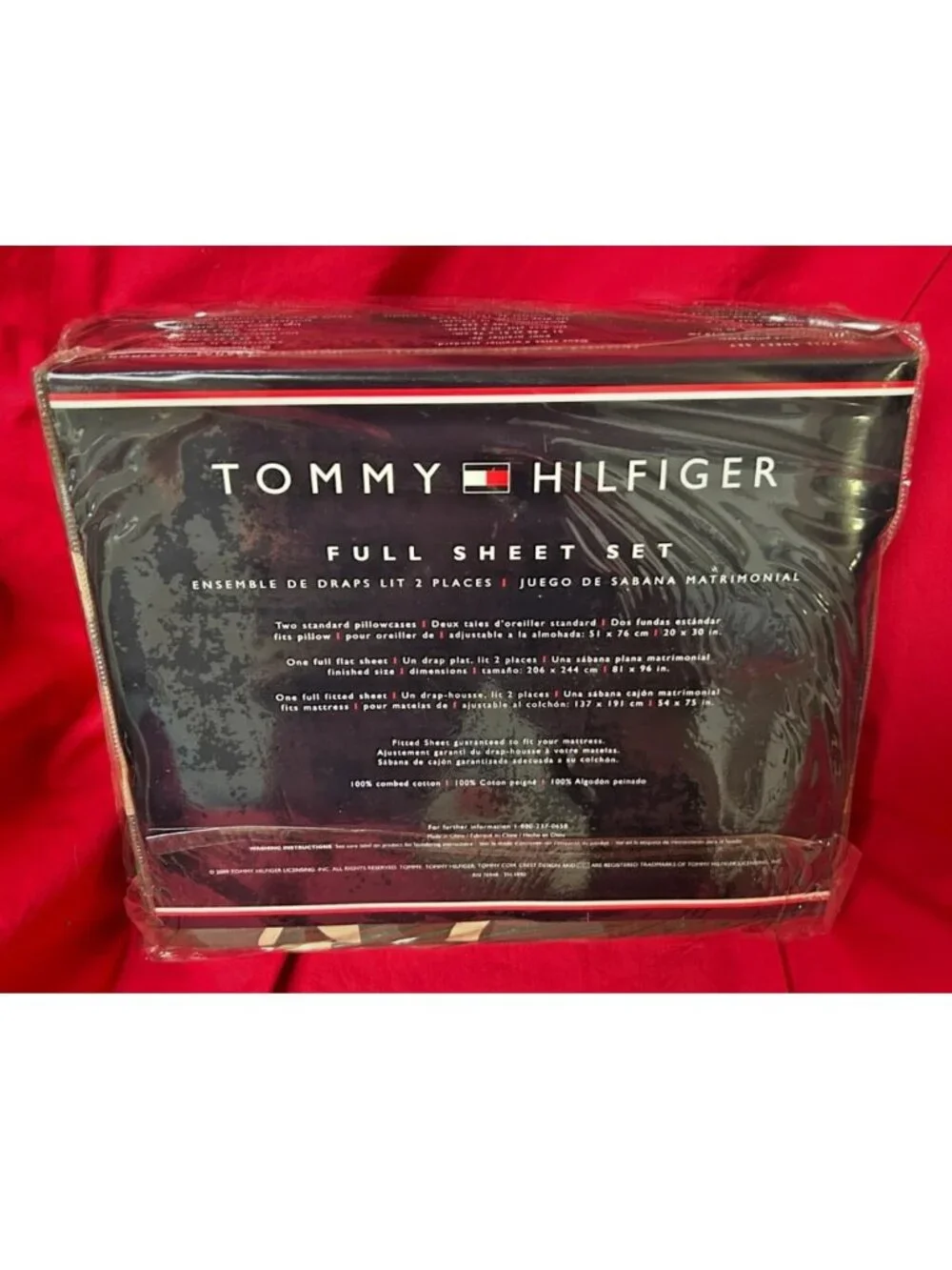 NEW~FULL Sheet Set~vtg Tommy Hilfiger green garrison camo camouflage~100% cotton
